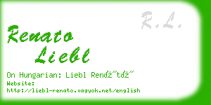 renato liebl business card